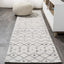 Alfombra Beni Souk crema/gris 2x8ft sala dormitorio