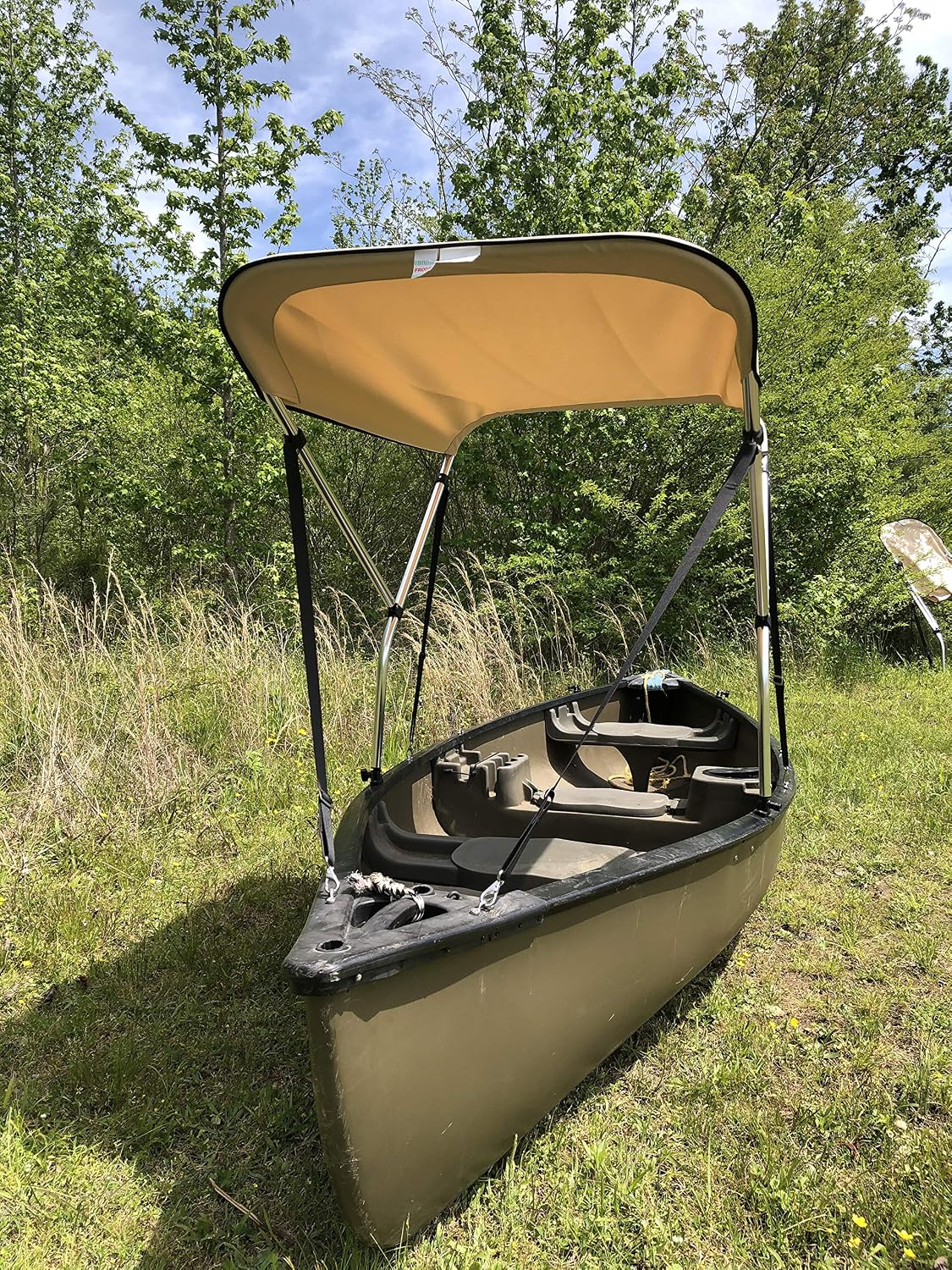 Parasol canoa/kayak beige 3x6pulg