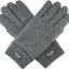 Guantes lana pura con forro polar cálido para hombre