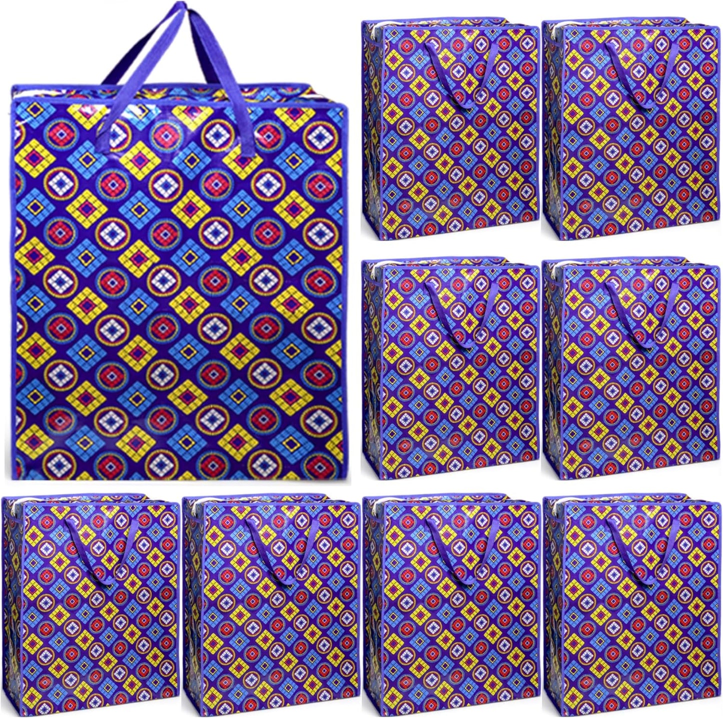 9 bolsas mudanza grandes 90l con asa cremallera para ropa viaje