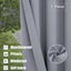 Cortinas opacas impermeables para patio 1 panel