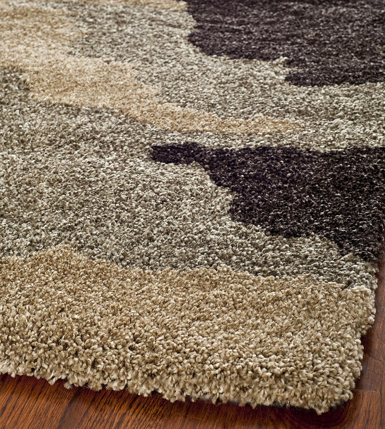 Alfombra área 5x7ft camuflaje beige 1.2pulg