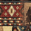 Alfombra rectangular 1'10"x6'10" marrón/rojo