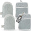 Manoplas horno y porta ollas set 4 resistentes 260°C