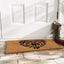 Felpudo 24x36pulg con patas de corazón natural/negro
