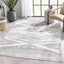 Alfombra tribal gris marfil 5x7ft