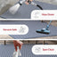 Tapete Camryn azul marino 2x8ft resistente alto tráfico