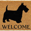 Felpudo perro marrón/negro 17x29"