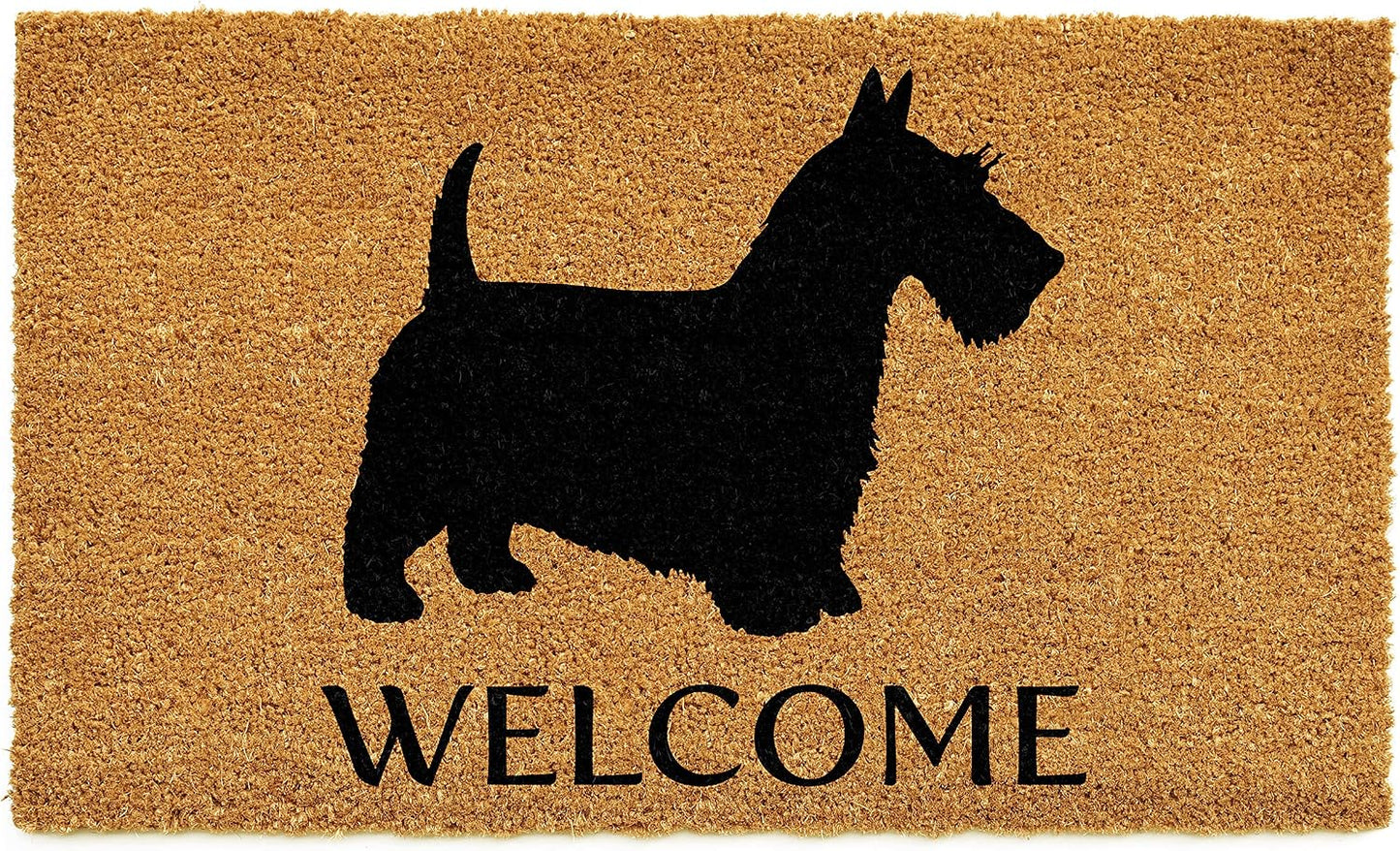 Felpudo perro marrón/negro 17x29"