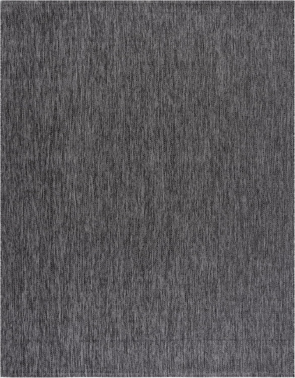 Alfombra lavable exterior 9x12ft negro gris no pelusa