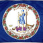 Bandera Virginia nylon 4x6" fabricada EE.UU.