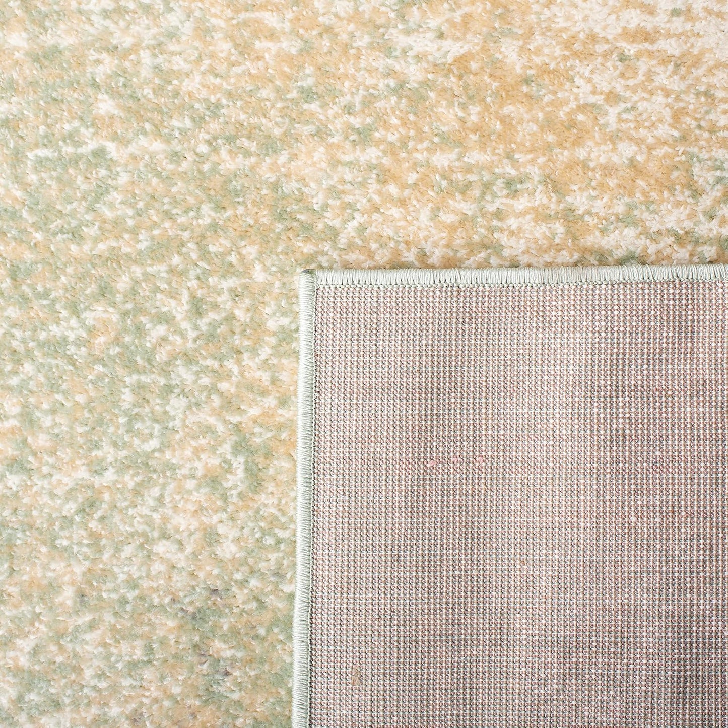 Alfombra Runner 2x10ft Marfil y Salvia Moderna
