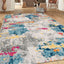 Alfombra abstracta 5x7ft multicolor