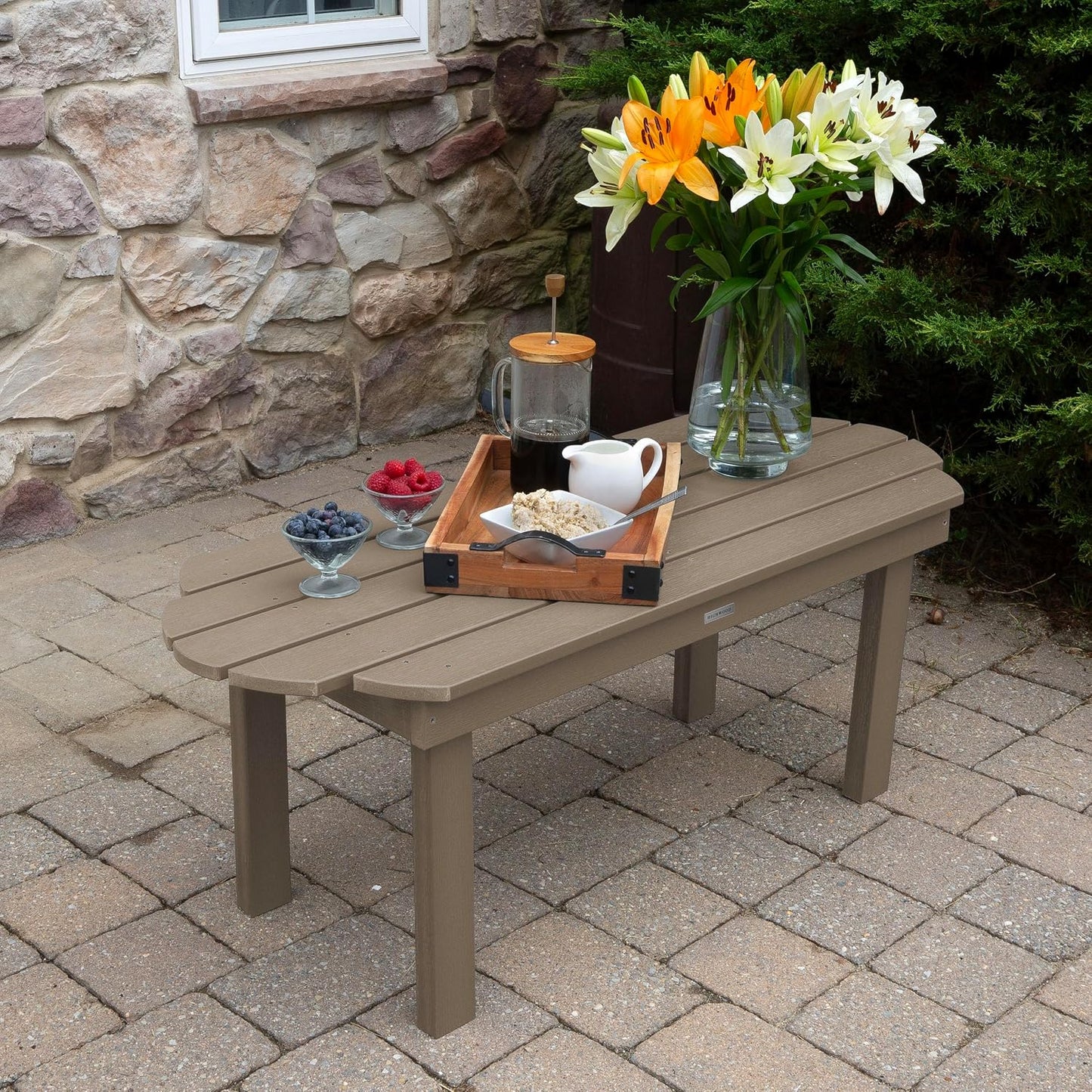 Mesa centro clásica Westport marrón bosque