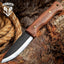 Cuchillo acero carbono 1095 mango madera cebra 9 5/8pulg