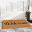 Felpudo bienvenida gato 24x36pulg natural/negro