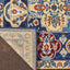 Alfombra multicolor 3x5ft para dormitorio sala comedor