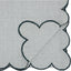 Camino Mesa Festoneado Algodón Rayas 16x72pulg