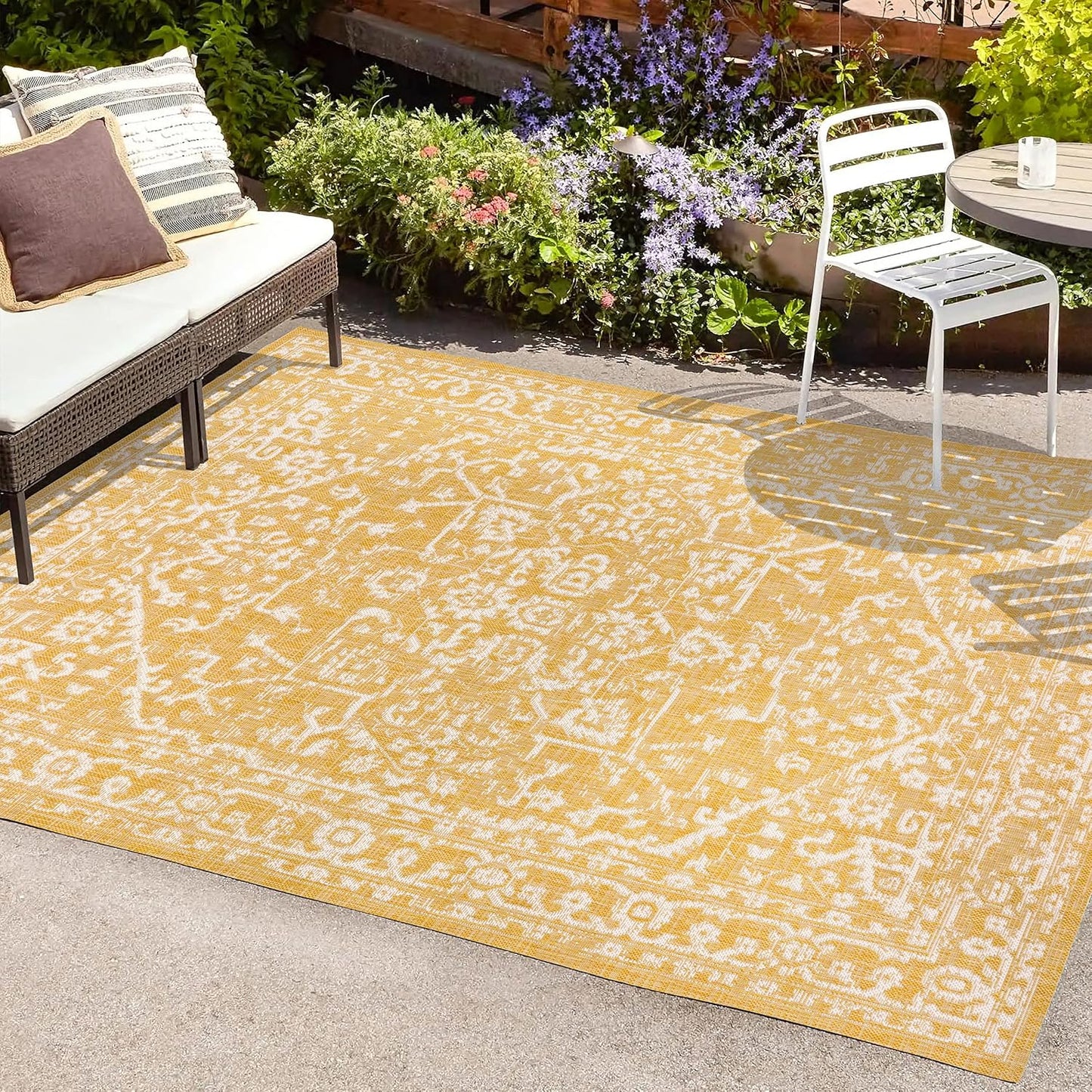 Alfombra Boho Medallion 4x6ft Texturizado Malta