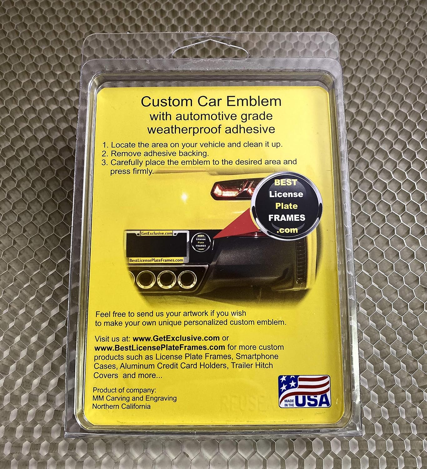 Emblema 3D US Navy para auto cúpula metal cromado