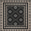Alfombra interior exterior 2x3ft 7" Polipropileno Negro