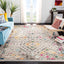 Alfombra 10x14ft gris amarillo diseño diamante boho