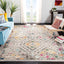 Alfombra área 9x12ft diseño bohemio gris amarillo no pelusa