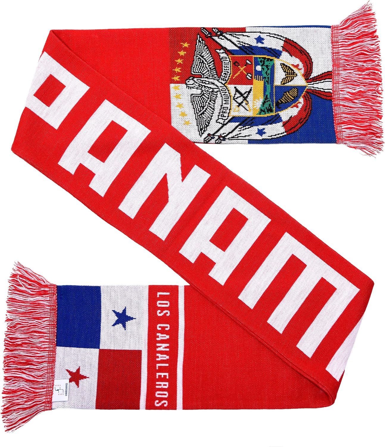 Bufanda punto HD fútbol rojo blanco amarillo azul