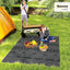 Alfombra exterior impermeable 6x9ft paja plástico reversible