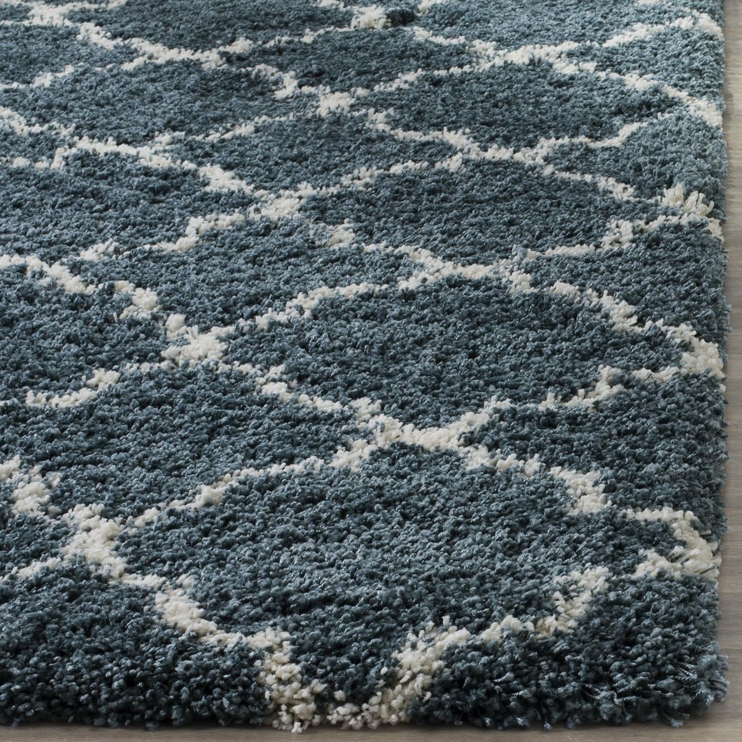 Alfombra felpa marroquí 2x3ft diseño enrejado sala dormitorio