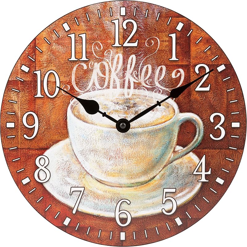 Reloj pared cuarzo redondo 12pulg