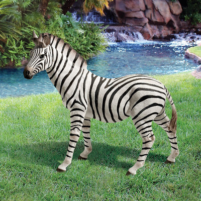 Estatua Zora el Zebra jardín 22pulg poliresina a todo color