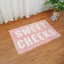 Tapete baño antideslizante rosa microfibra decoración