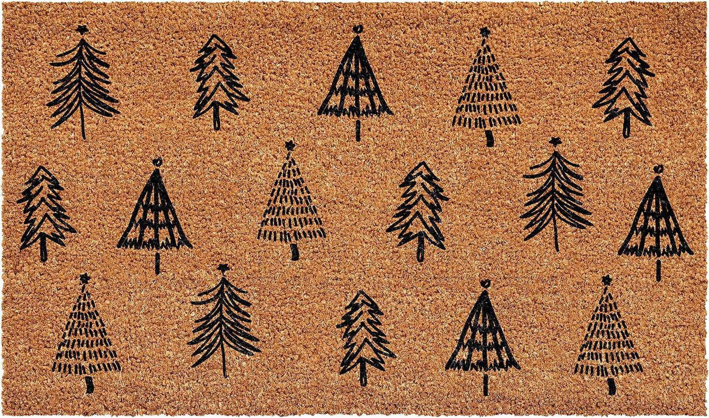 Felpudo granja con árbol navidad 30x48pulg