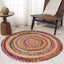 Alfombra trenzada yute redonda 8ft para interiores