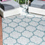 Alfombra área rectángulo 4x6ft gris/marfil