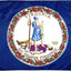 Bandera Virginia nylon 4x6" fabricada EE.UU.
