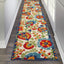 Tapete interior exterior 2x12ft multicolor fácil limpieza