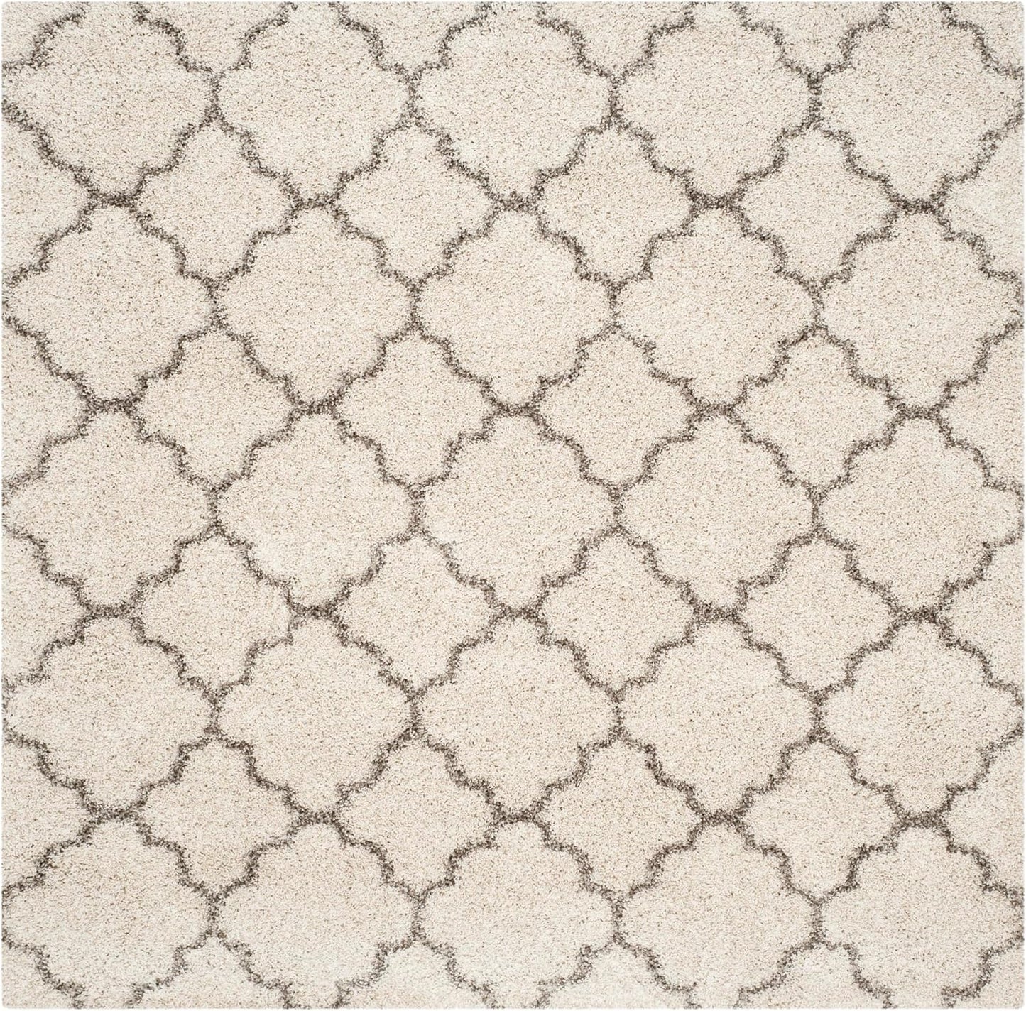 Alfombra cuadrada marroquí marfil gris 2pulg sala