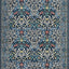 Alfombra floral azul antiderrap sala dormitorio boho