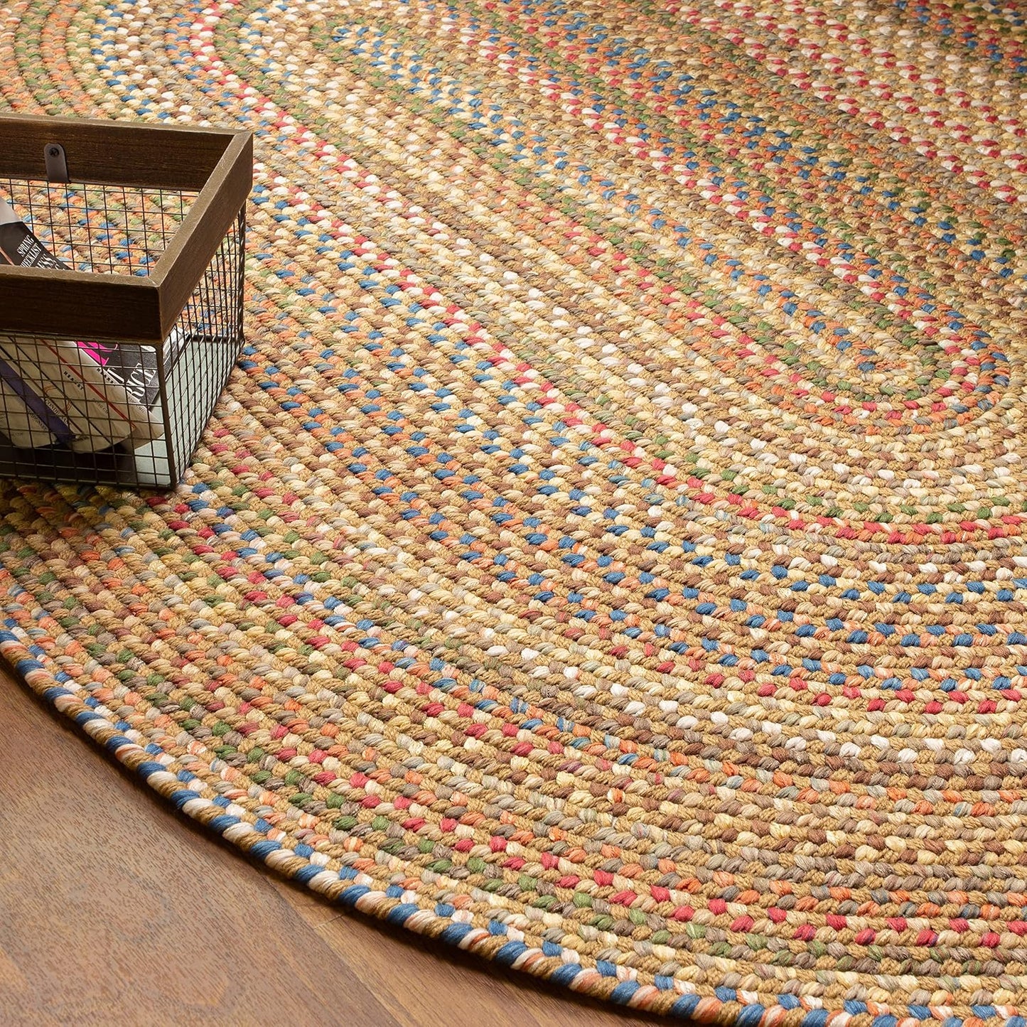 Alfombra trenzada paja beige ovalada 2x3ft