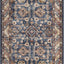Alfombra tradicional oriental 3x5ft color azul rey/marfil