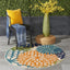 Alfombra redonda 4ft tropical interiores exteriores
