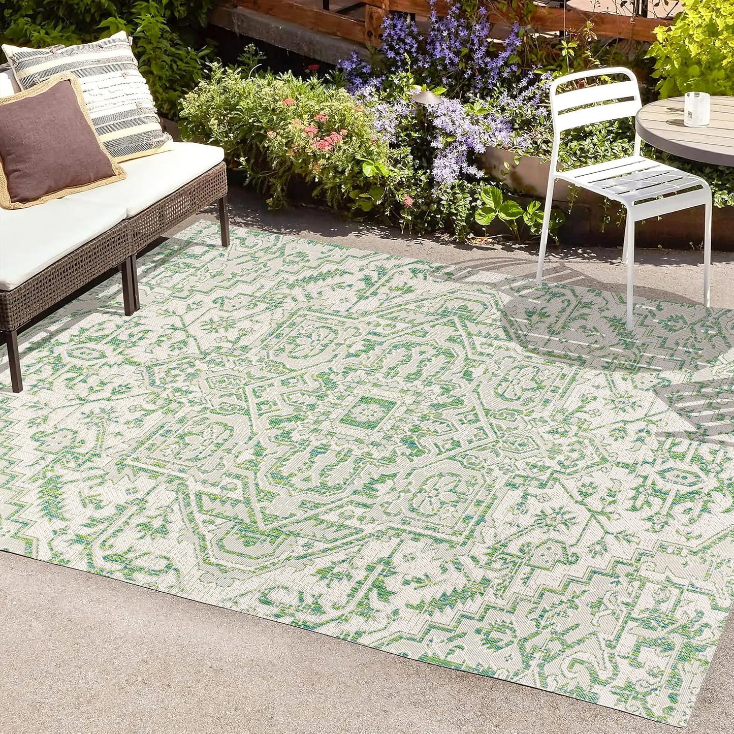 Alfombra Estrella 4x6ft texturizada dormitorio cocina patio
