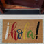 Felpudo fibra coco Hello Mat 17x29 decorativo