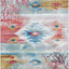 Alfombra lavable exterior 4x6ft azul claro y rosa BAR554M