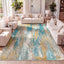 Alfombra abstracta vintage 3x5" sala dormitorio