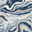 Alfombra área abstracta azul/gris 6x9ft niños mascotas