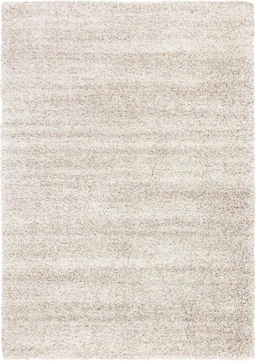 Alfombra sala 5'3x7'6 marfil beige moderna 2pulg