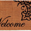 Felpudo bienvenida 30x48" natural/negro